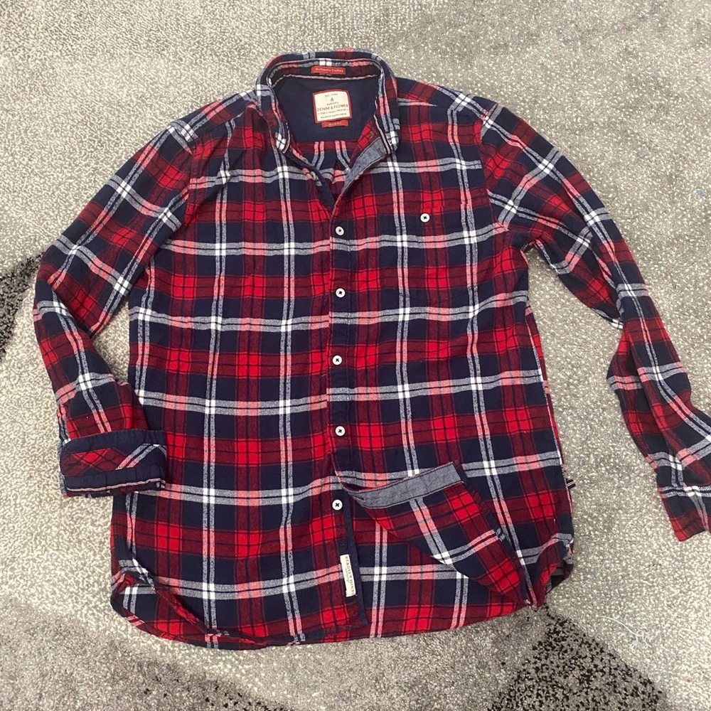Denim & Flower Slim Fit Flannel L